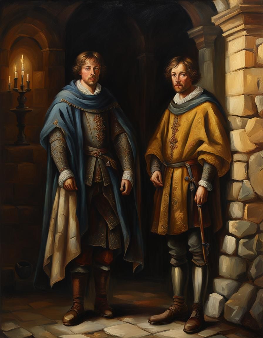 Renaissance Portrait of a Prince and Pauper