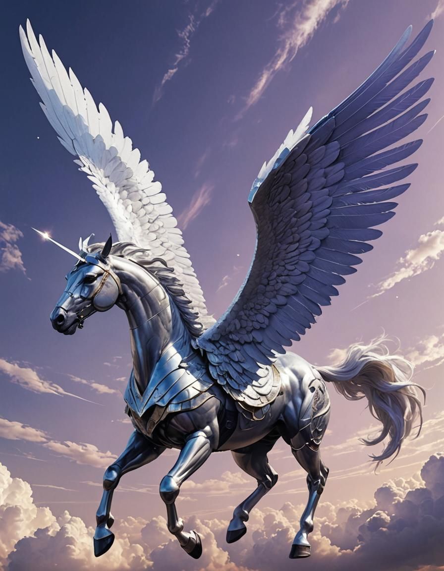 Mighty Angel with Majestic Wings