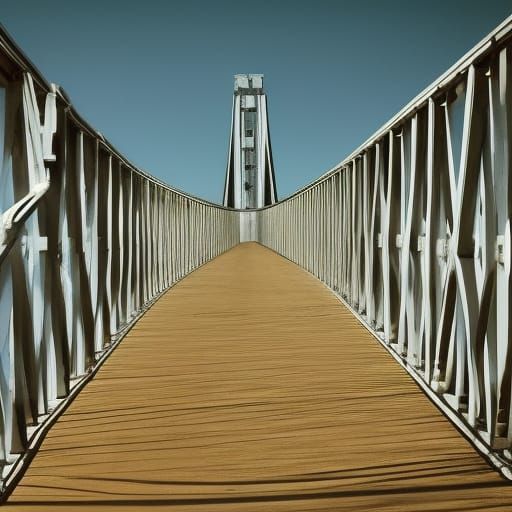 Celestial Bridge Between Space