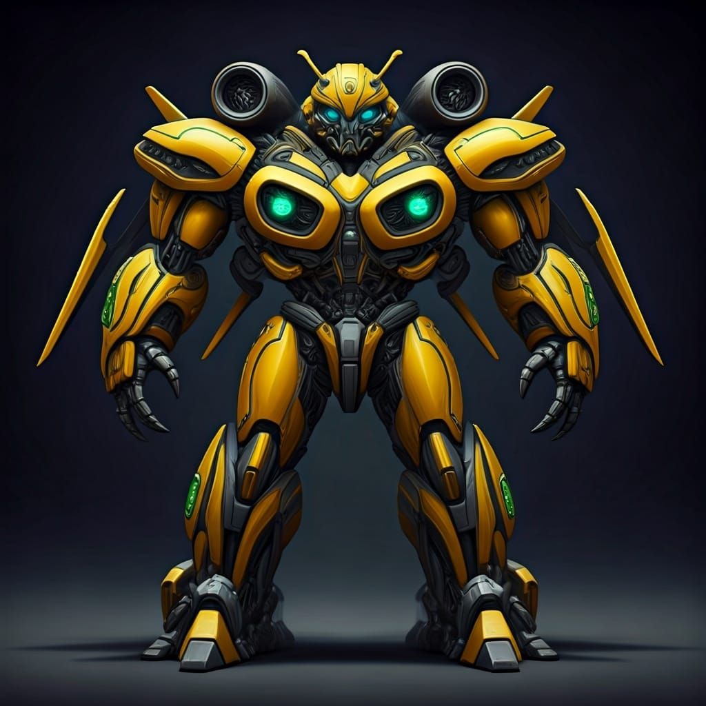 Futuristic Neoformer Robot Inspired by Syd Mead