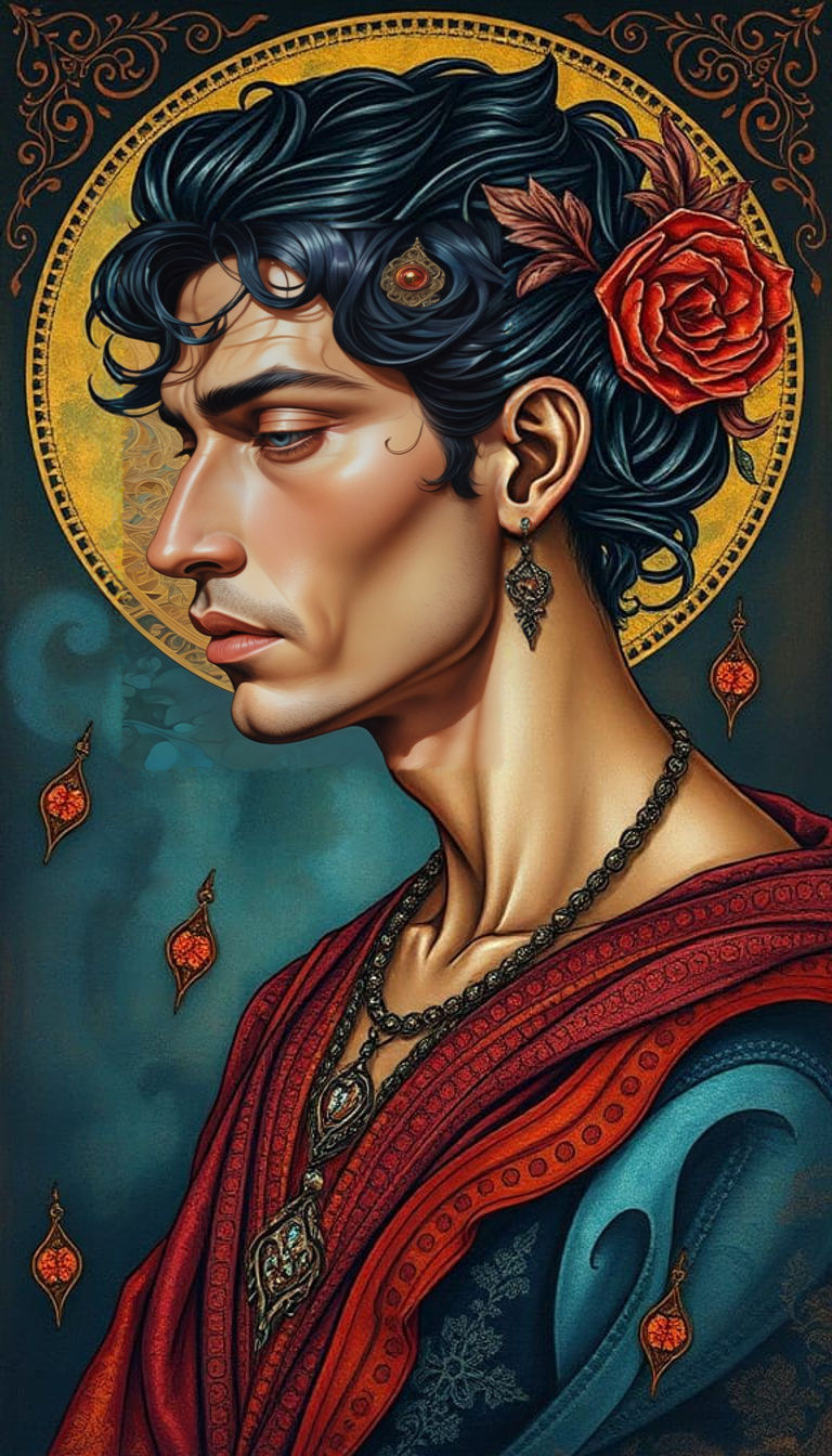 Bohemian Bloodlines Moebius contrasting colors deep color ar...