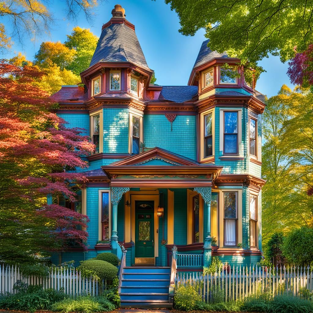 Victorian House in Concord, Massachusetts Photograph