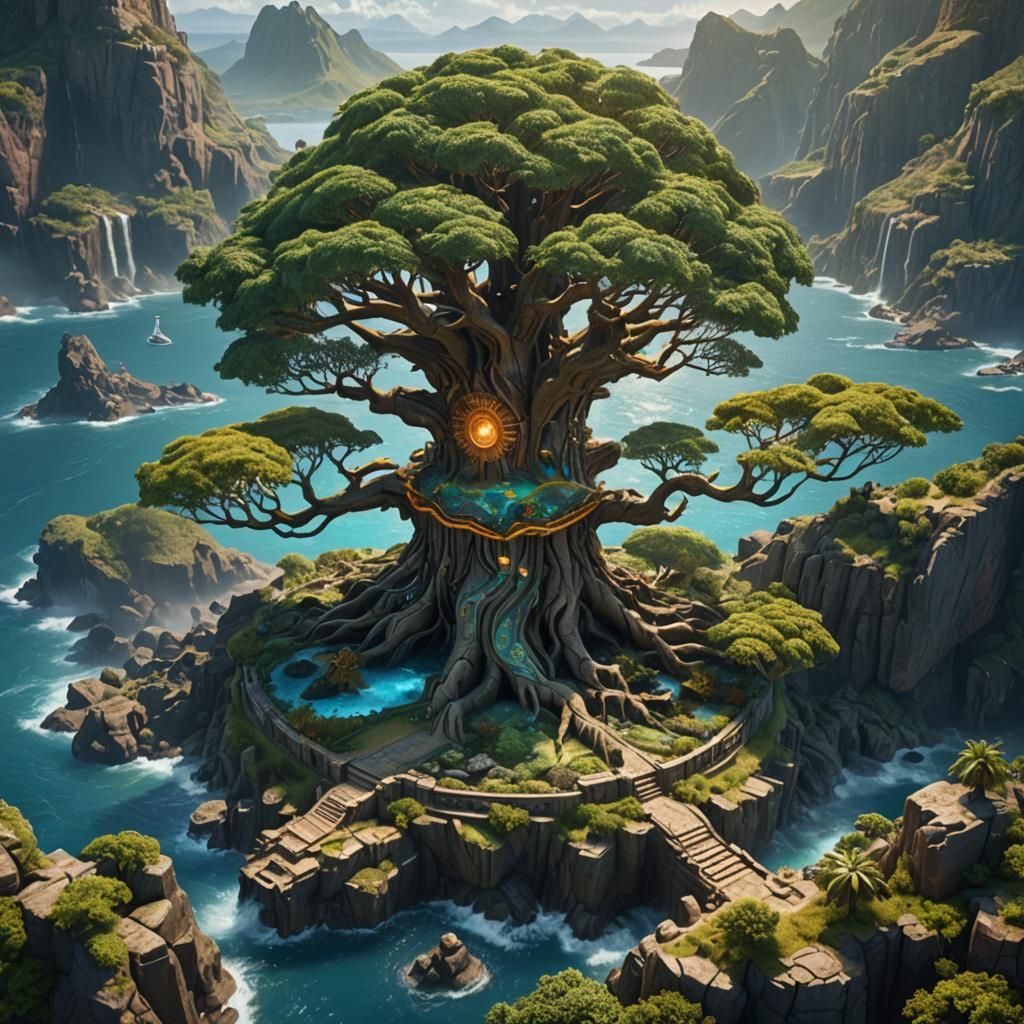 Tree of Life Reborn: Atlantis Fantasy Concept Art