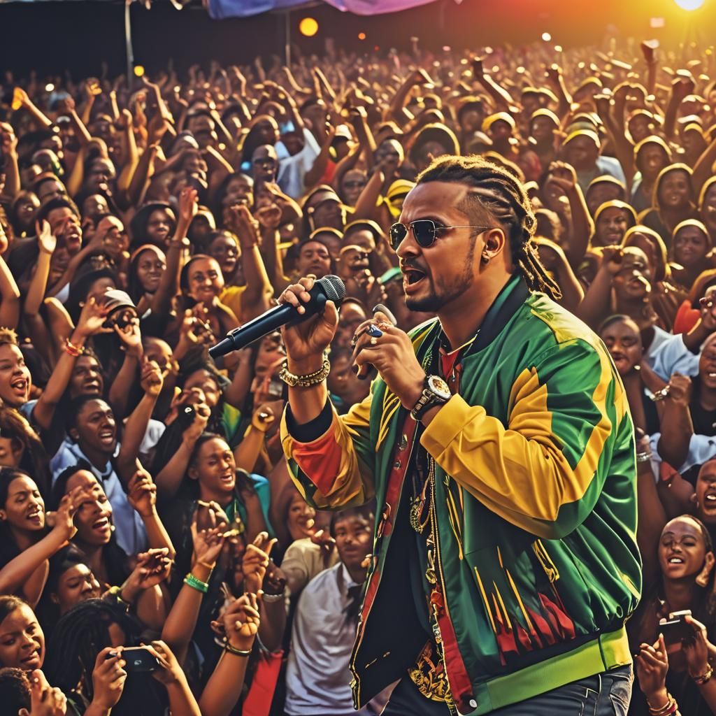 Sean Paul Live: Reggae Pop Art Portrait