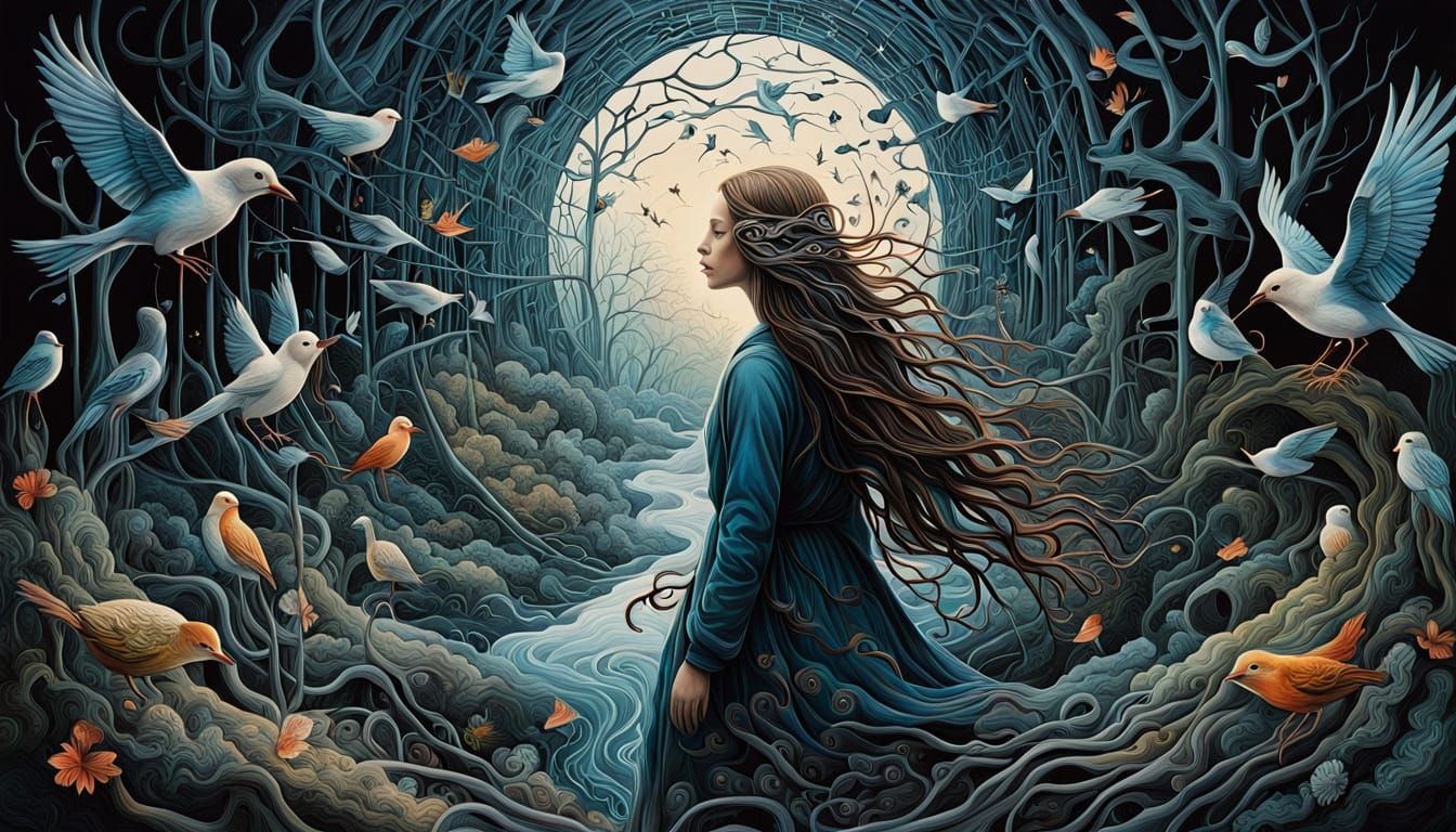 Surreal Fragmented Sculpture in Bio Art Style