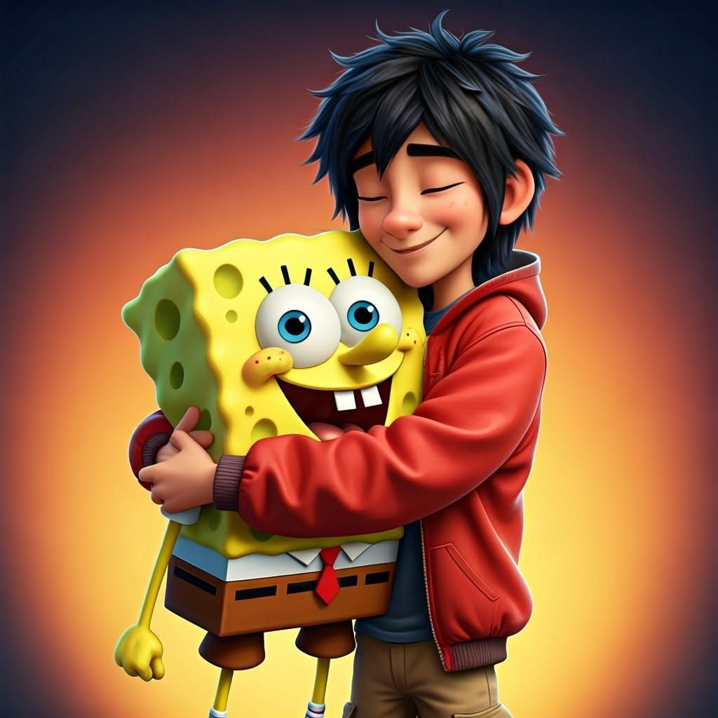 Heartwarming Friendship in Vibrant, Cinematic Style