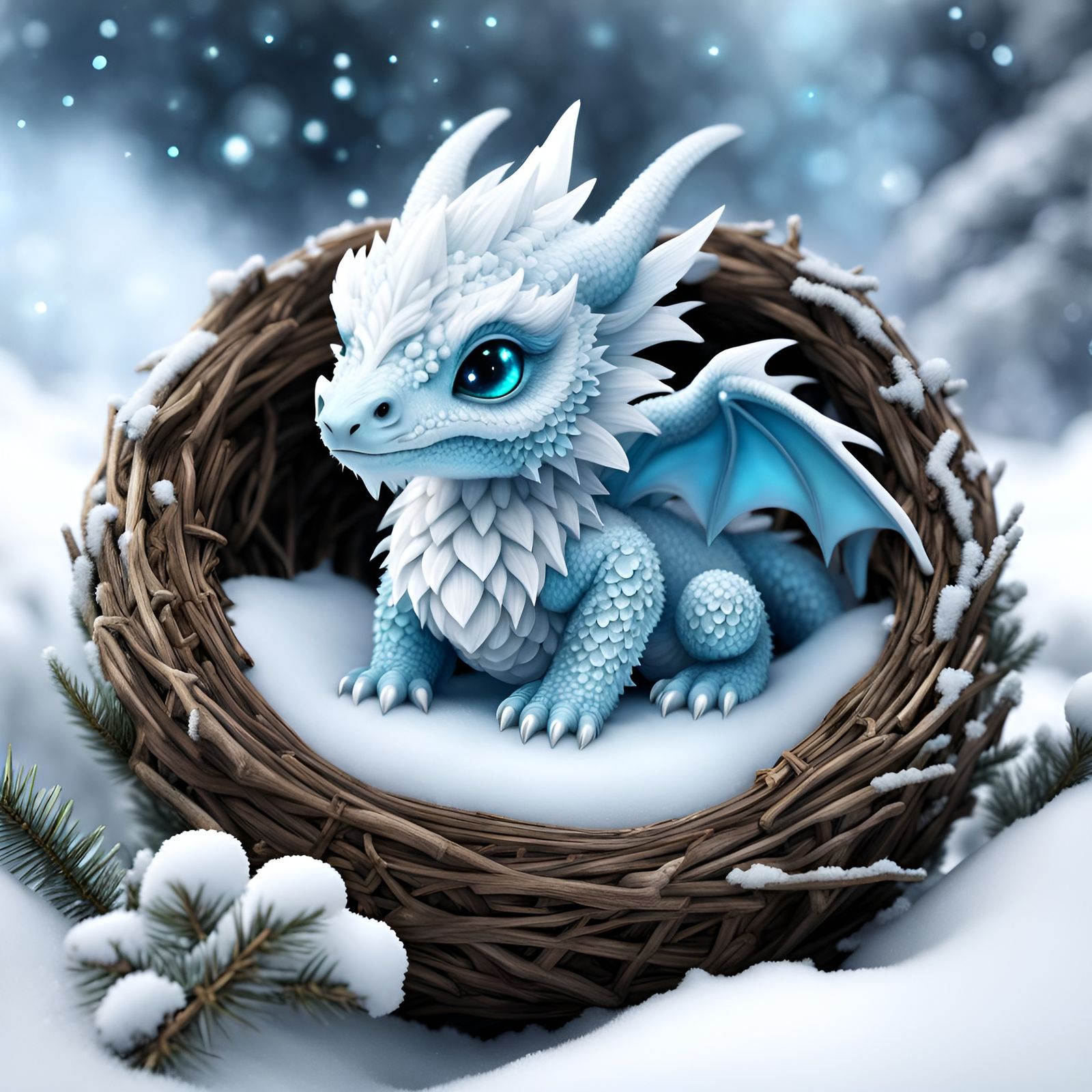 Frosty Baby Dragon