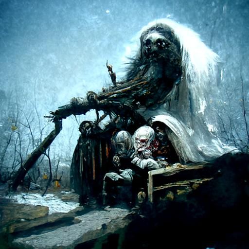 Baba Yaga: A Horror Illustration