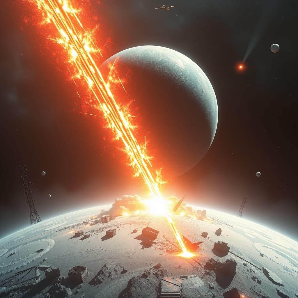 Outpost hit with Death Ray