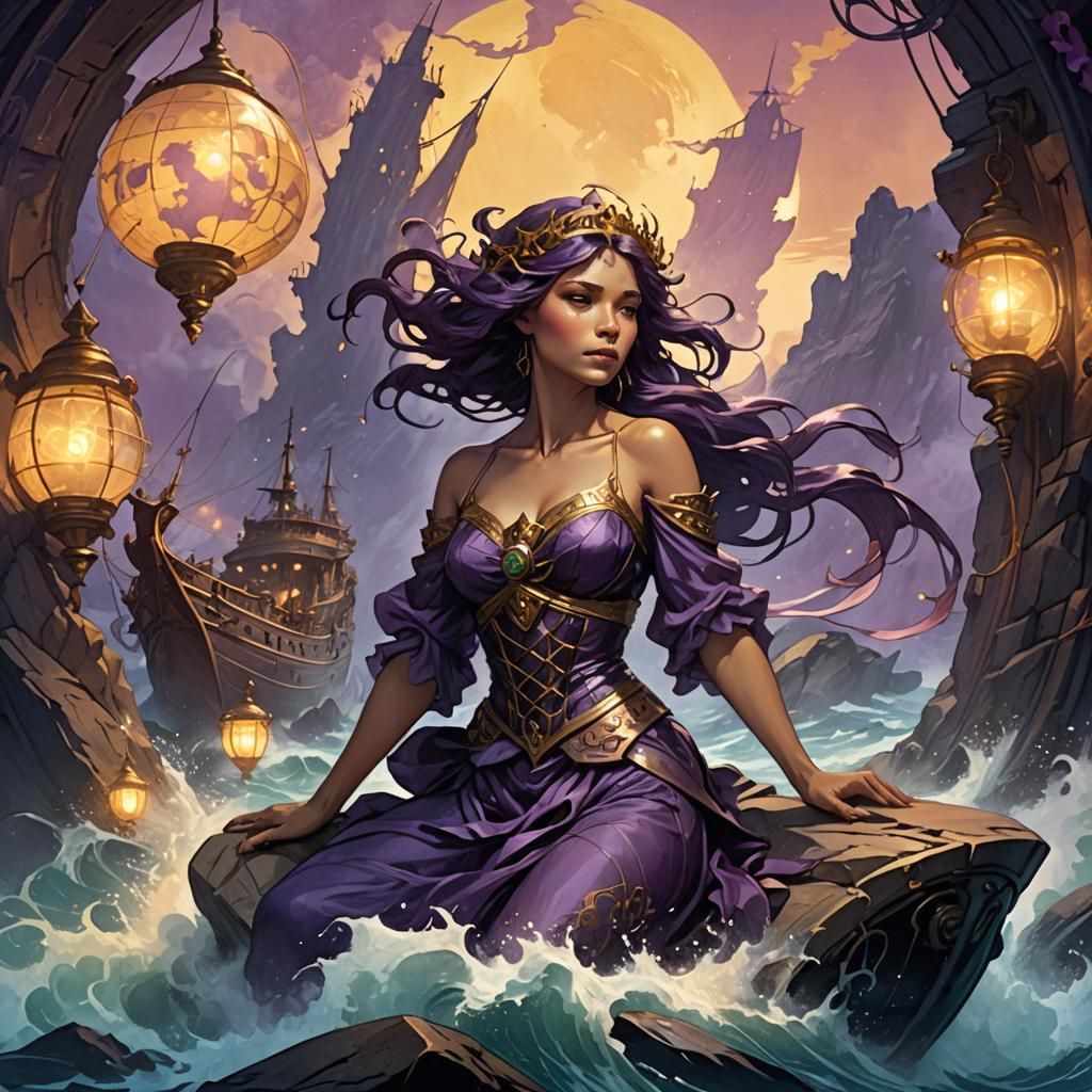 Siren's Call: Fantasy Art in Art Nouveau Style