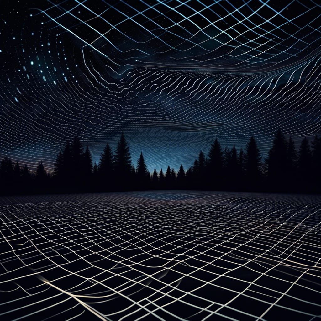 Night Forest Sky Grid: A Connected Landscape