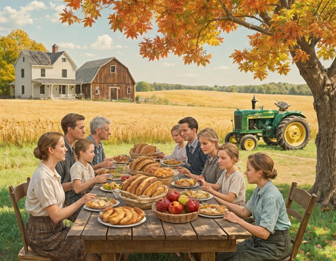 Autumn Harvest Feast by Victorian Farmhouse
