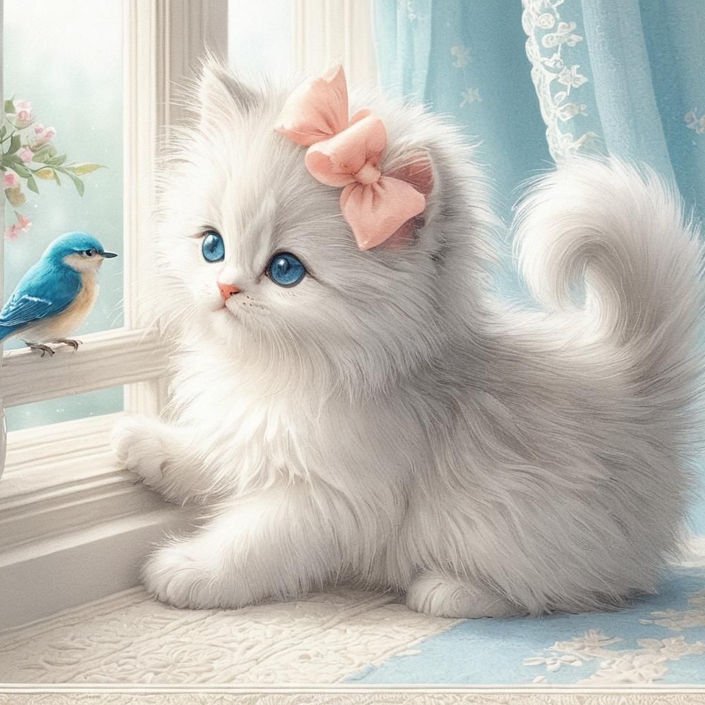 Adorable AI-Generated Image of a Cute Kitten