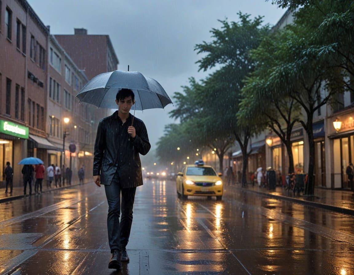 AI Generated Image of Rain