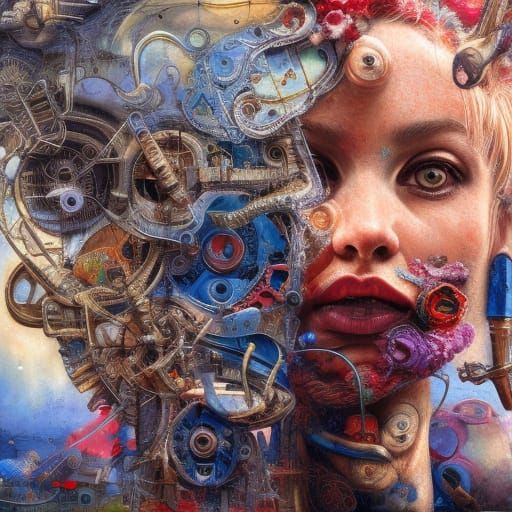 Ethereal Horror in Detailed Photorealistic Painting
