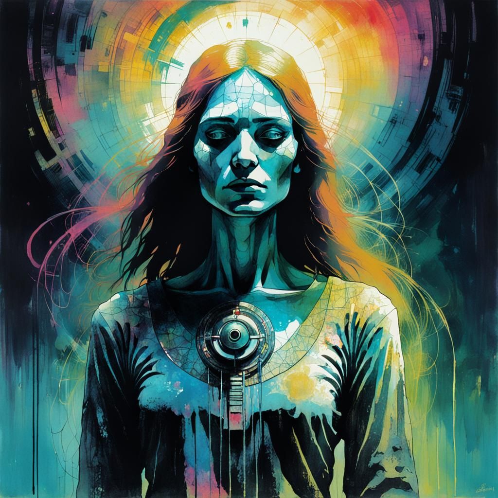 Psychedelic Apparition of Melancholy, Graphic Novel Art