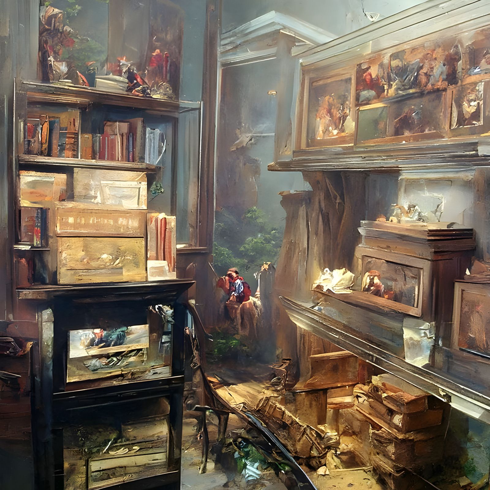 Luminous Landscape in the Style of Hudson River School