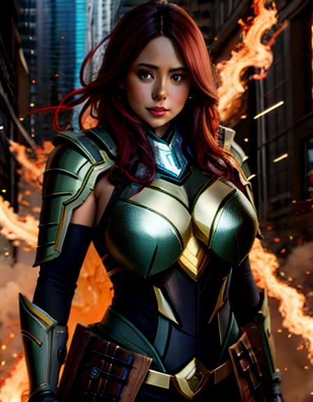 Emotional Freckled Woman Sunbathing in Scorching Heat