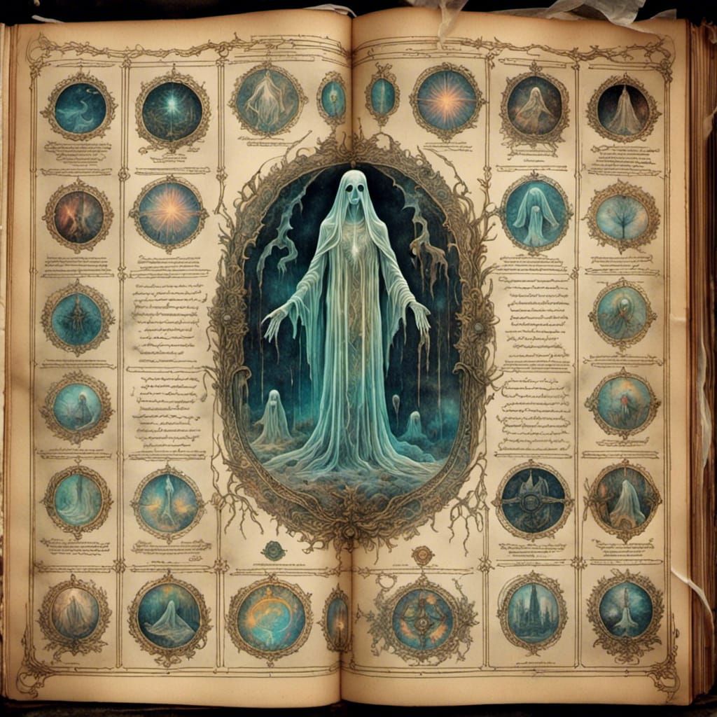 Ghostly Sigils: Vintage Paranormal Illustration