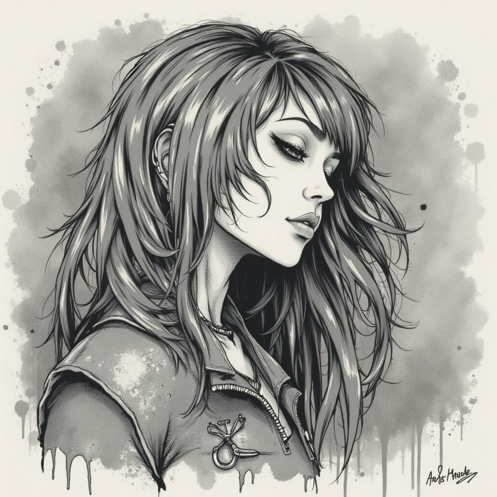 Melancholic Blues Ballad in Digital Art