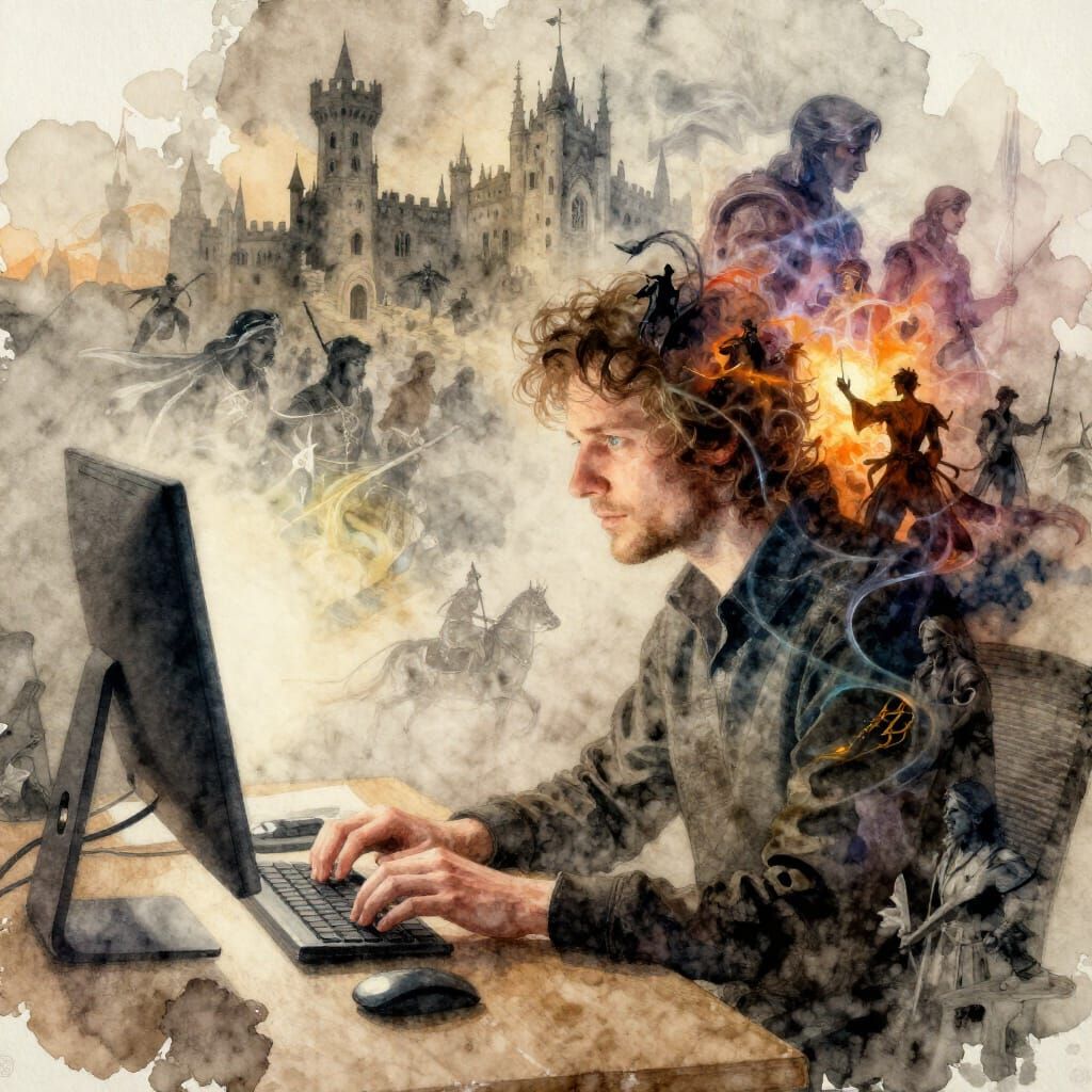 Author's Imagination Unleashed in Watercolor