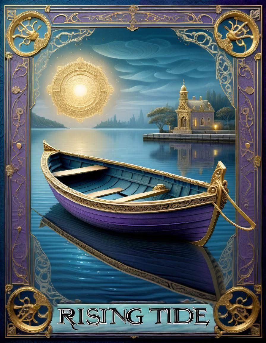 AI-Generated Image of the Words "Rising Tide"