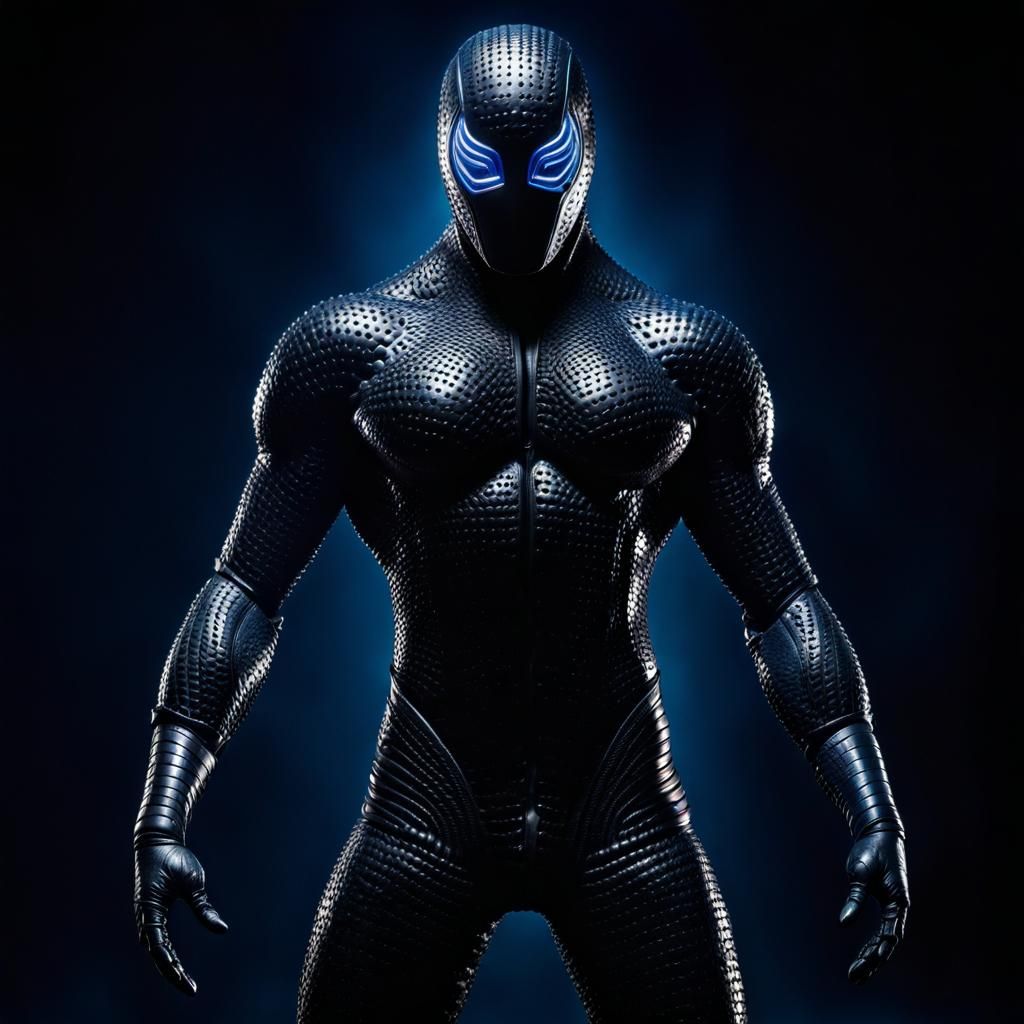 Lasagna God in Cyberpunk Horror Landscape