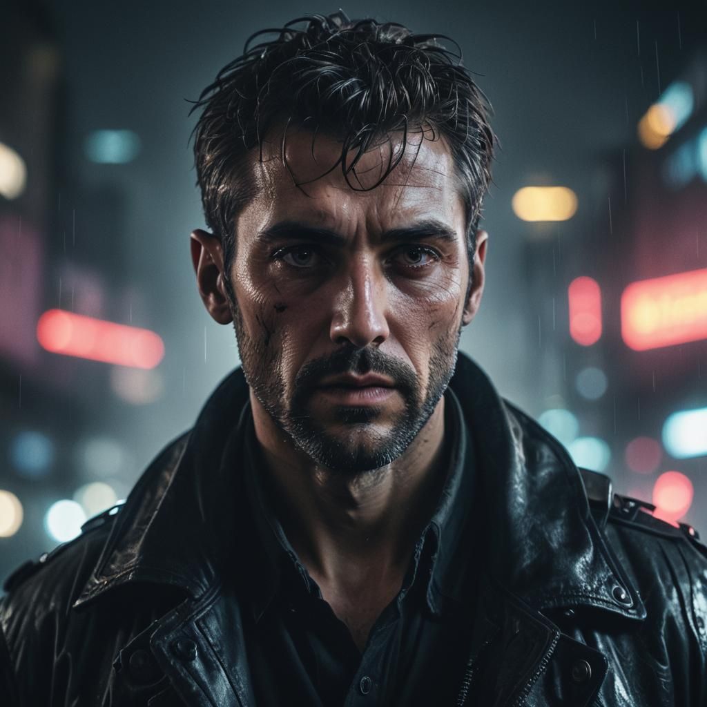 AI Creation Portrait in Cyberpunk Style