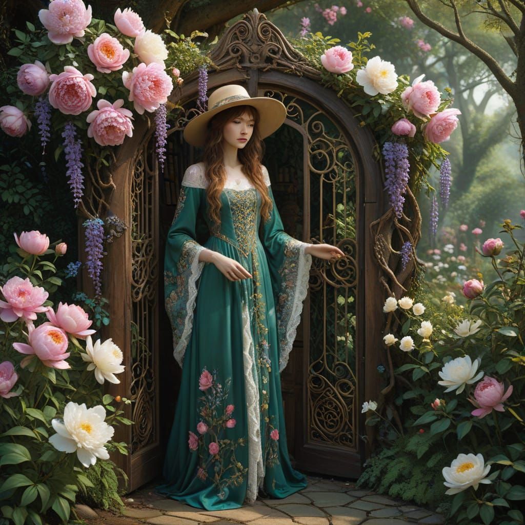 Mystical Girl Discovers Secret Garden