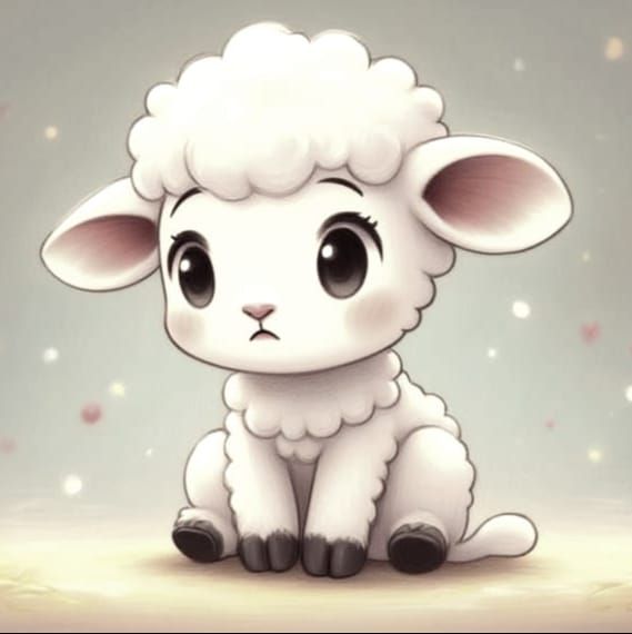 Nervous Cartoon Lamb in StoryFlux Style