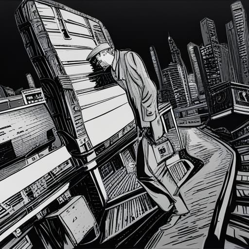 Sin City: Art Deco Film Noir in Post-Impressionistic Style