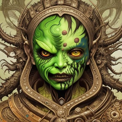 Surreal Multi-Armed Monster in Morima Style