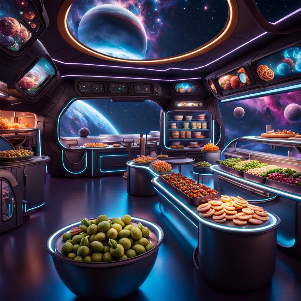 Sci-Fi Food Truck on Alien Planet in Unreal Engine 5