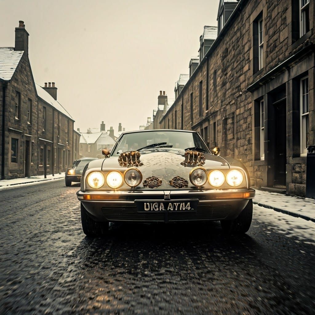 Steampunk Citroën SM Hotrods Speed Through Snowy Scottish To...