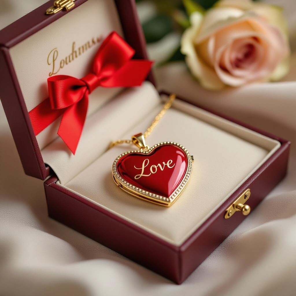 Romantic Heart Locket Gift in Whimsical Style