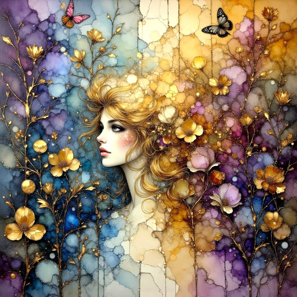 Angels in Plum Streets: Ink and Charcoal Rendering