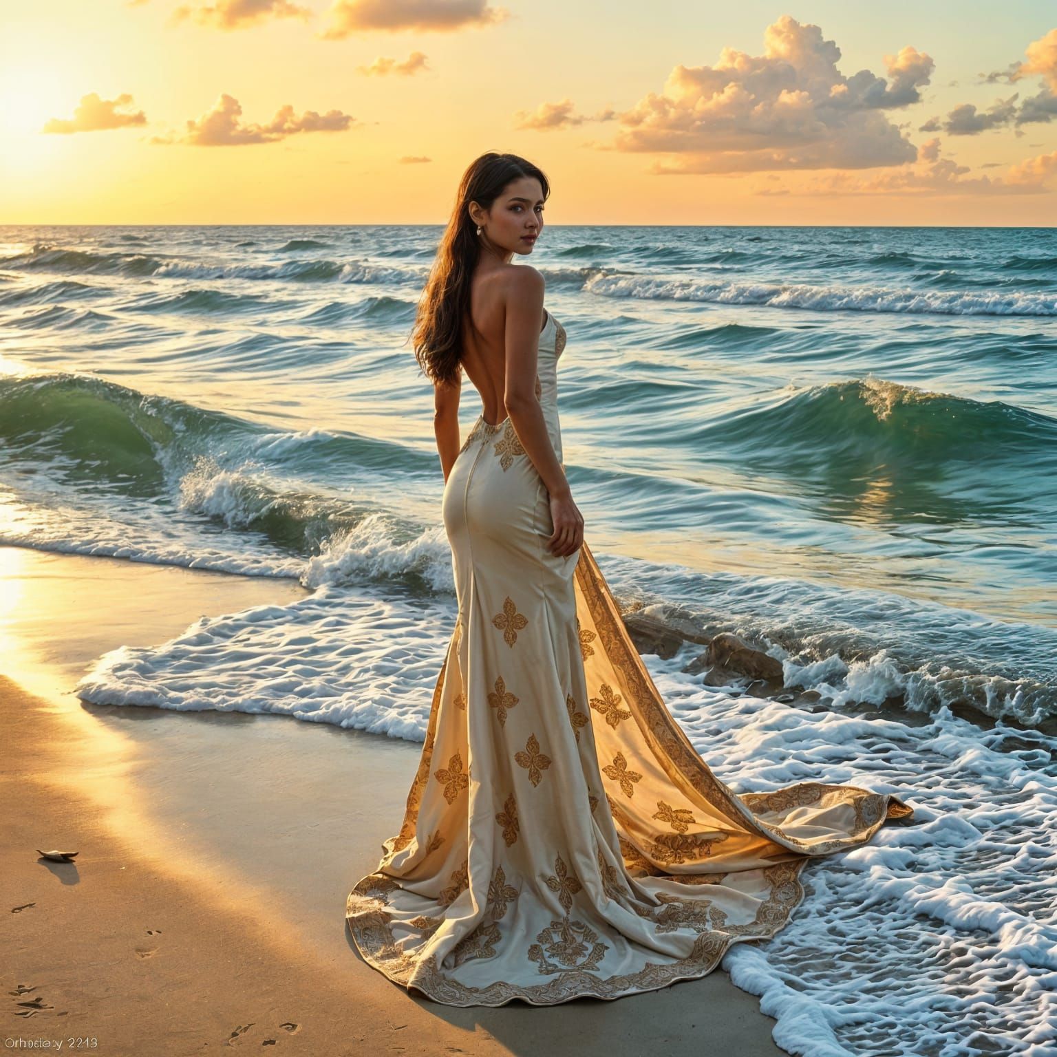 Moonlit Cityscape with Candlelight