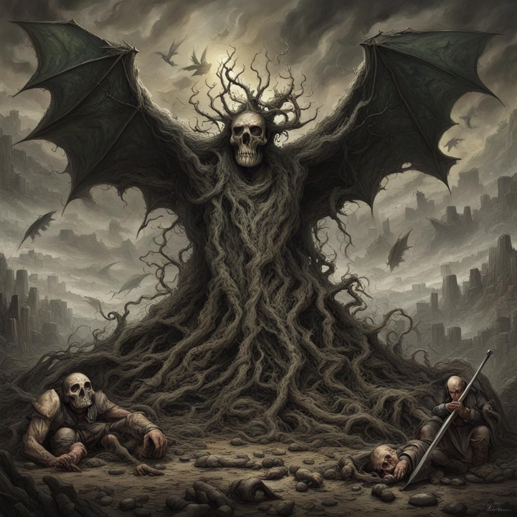 Blanket of Pestilence: An AI Interpretation