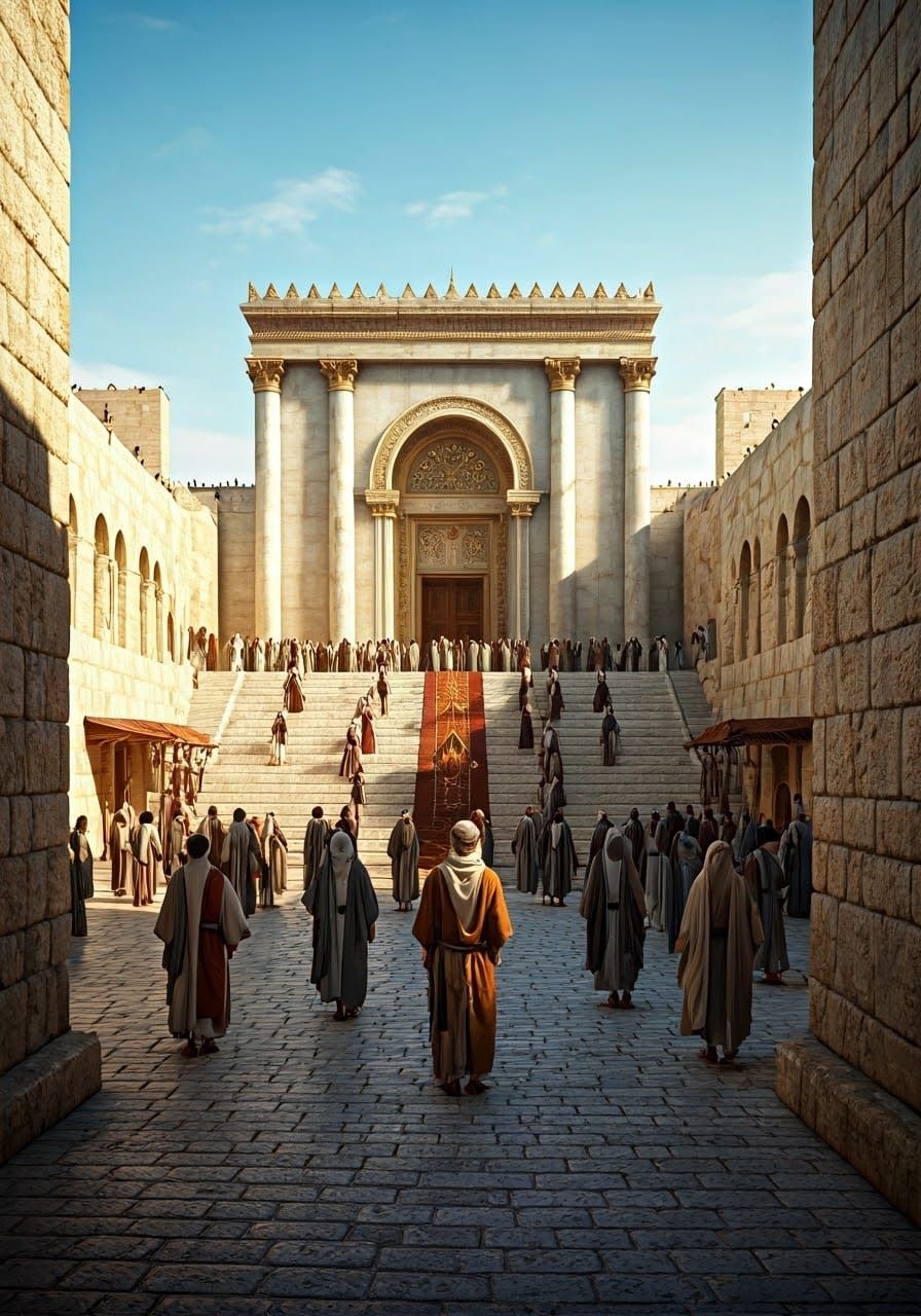 Jerusalem Hill from the 1st century, Jewish temple.