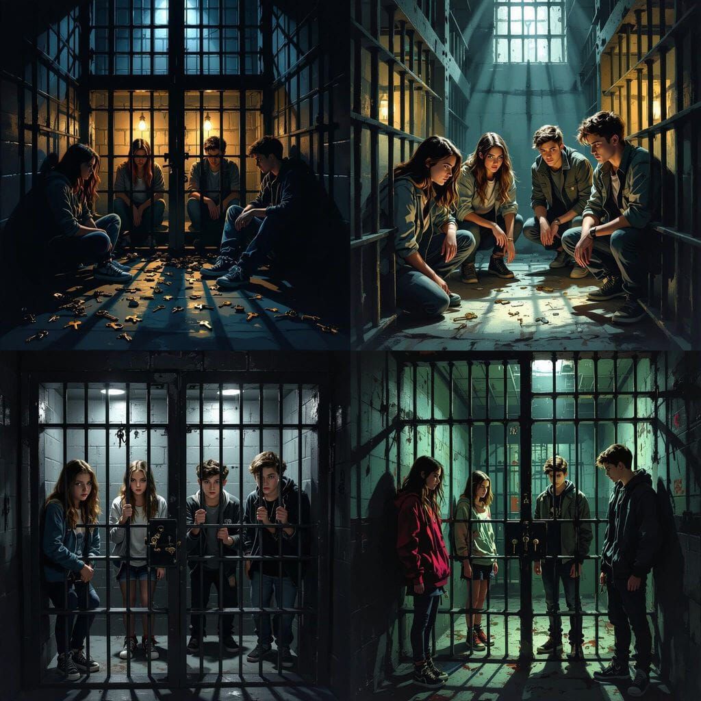 Teens Escape Prison Themed Room With Keys