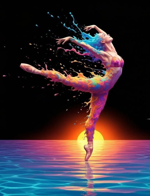 Monsters on Vacation: Surreal Illustration of Relaxing Creat...