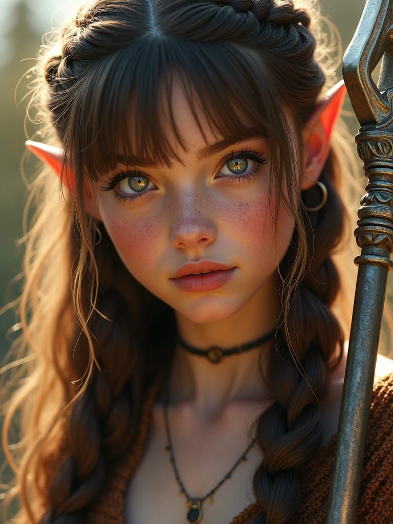 Ethereal Scandinavian Viking Warrior in Captivating Realism