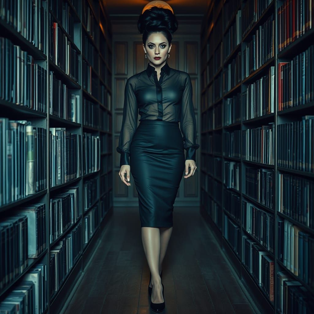 Noir Cross-Dressing Librarian in Mystical Twilight Zone
