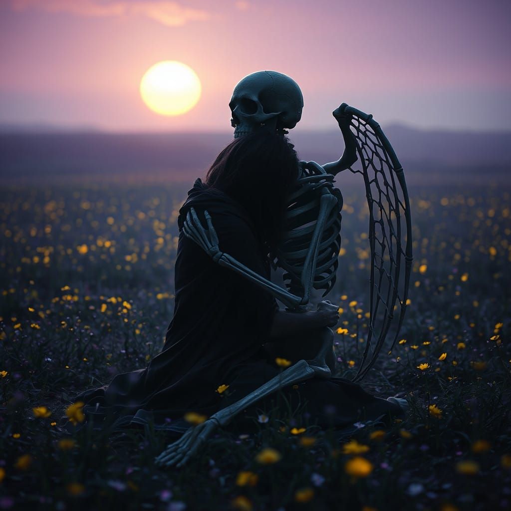 Mourning in Dark Fantasy Style