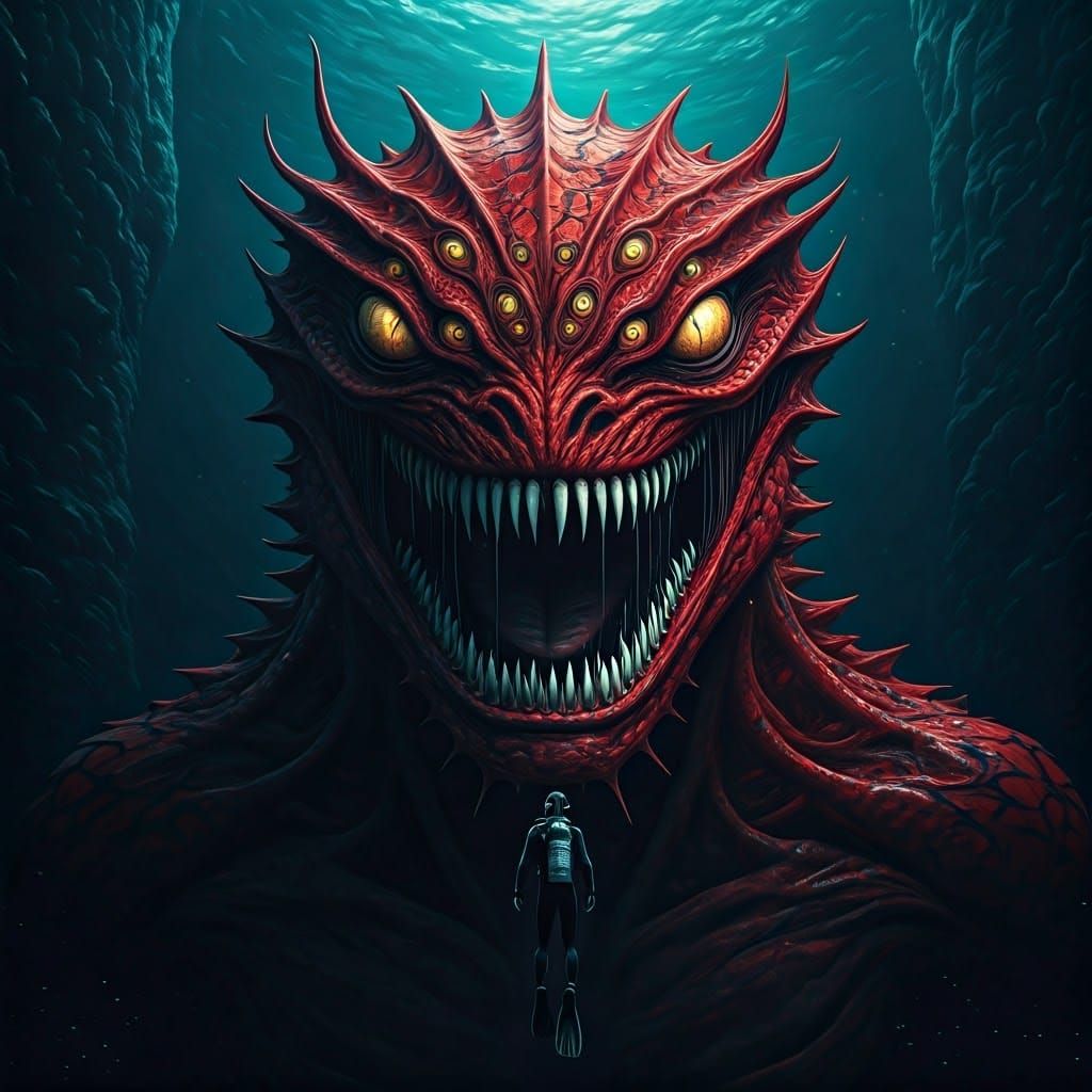 Colossal Cryptid Emerges from Mariana Trench