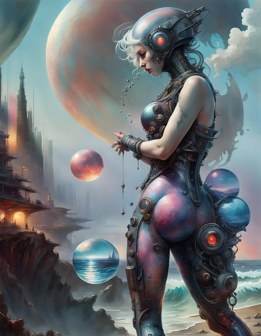 Atompunk Abiogenesis: Silk Tornado on Alien Planet