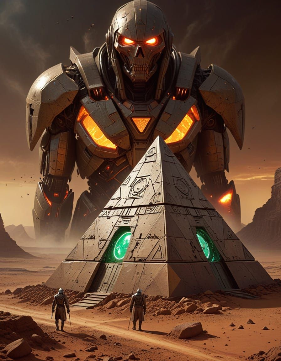 Surreal Martian Fabergé Eggs in Cosmic Psychedelic Style