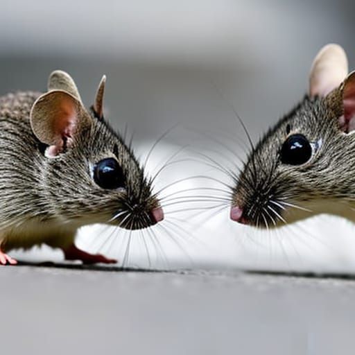 Mice in Police and Military Uniforms: Sharp Focus