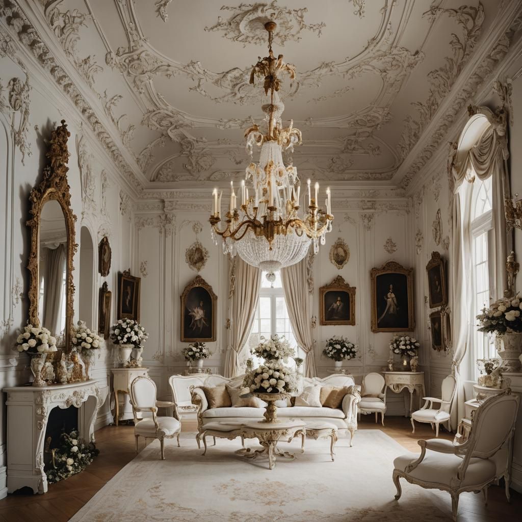 White Gothic Room