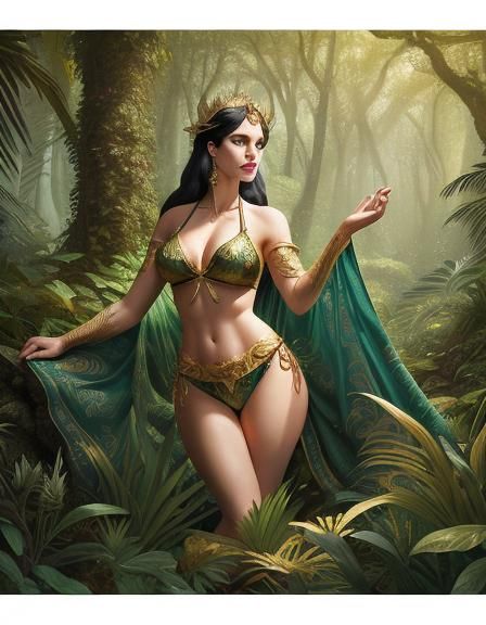 Fantasy illustration. Close-up. Snow White, an exceptionally...